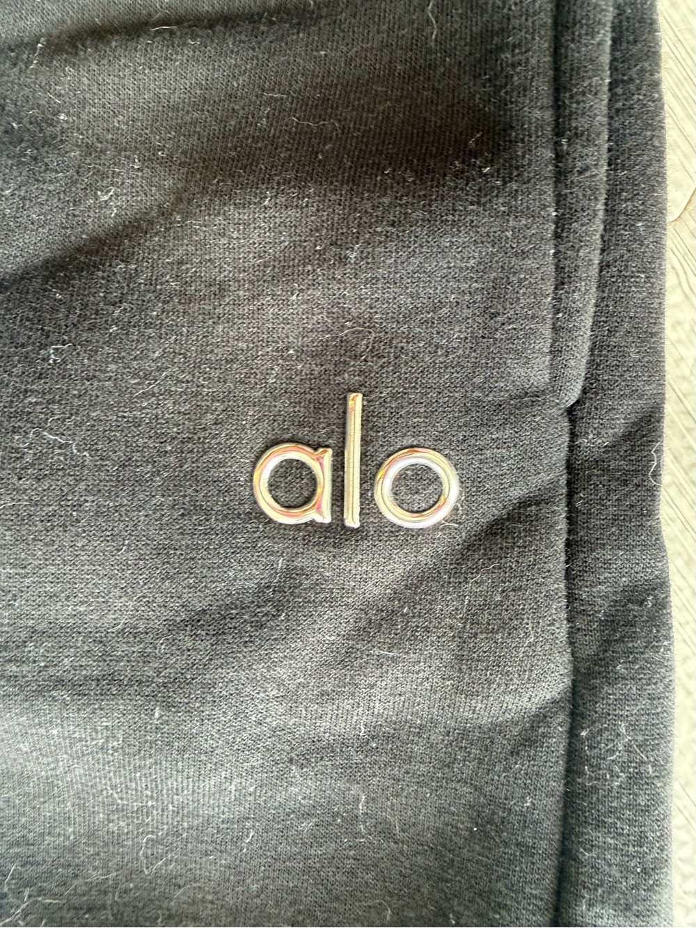 ALO Yoga Black Straight Leg Pants & Hoodie Set - Picture 9 of 11